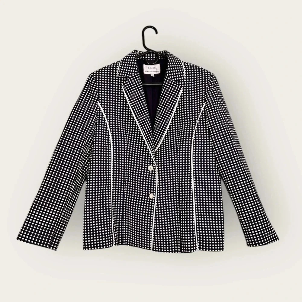 Ingenuity by Franco’s white and blue Blazer‎ size 14